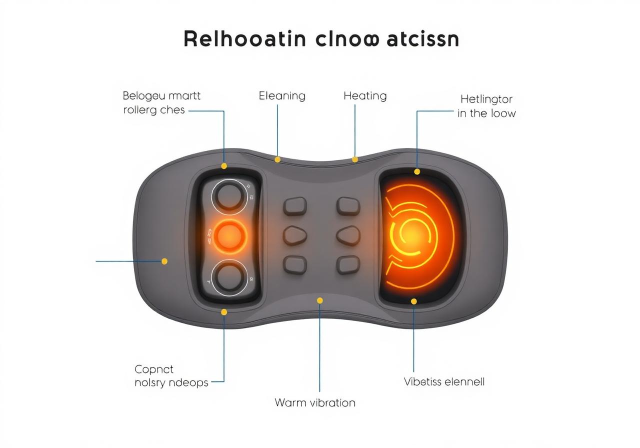 Cutaway diagram of the ReliefMD Back Massager internal technology